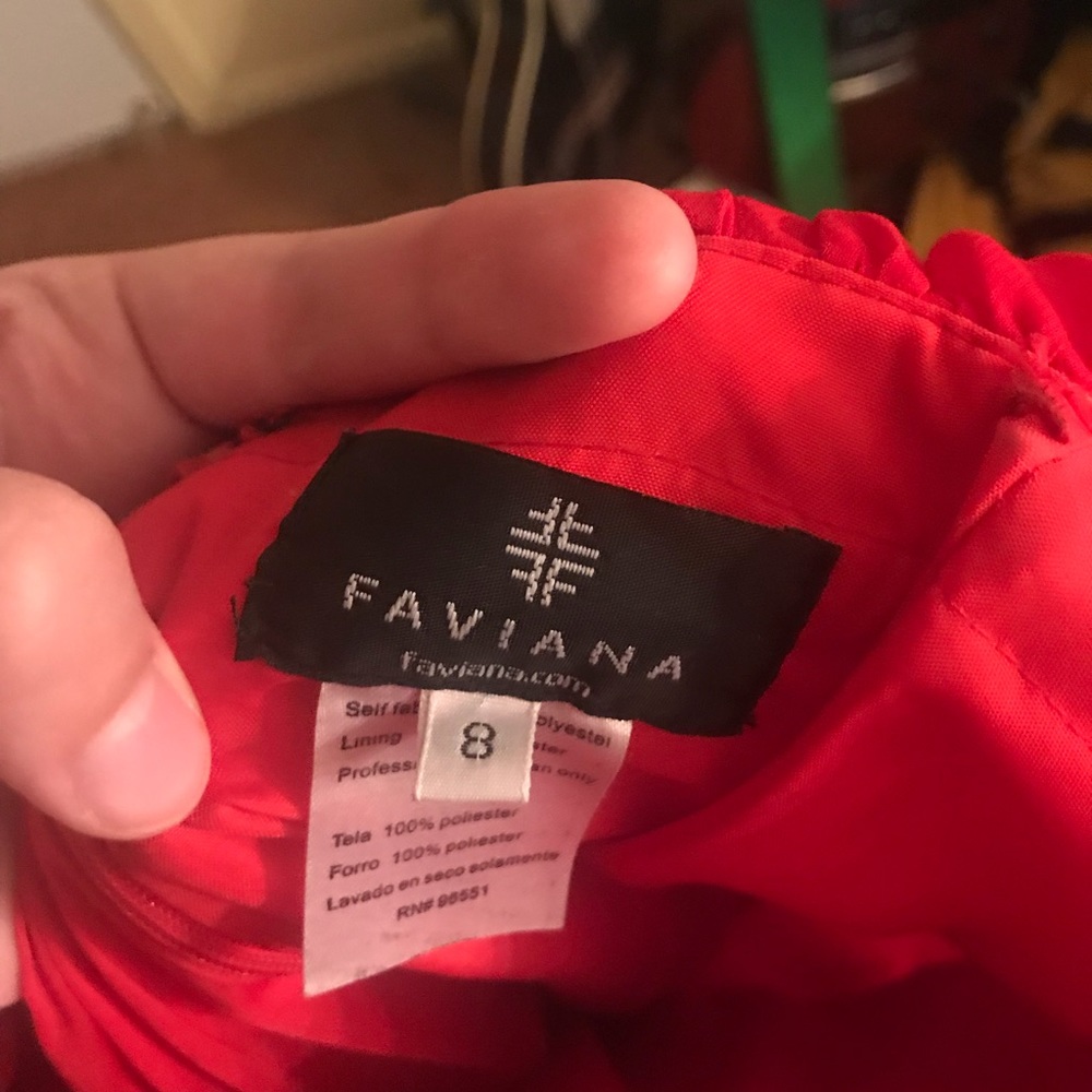 Faviana Red Dress Showstopper
